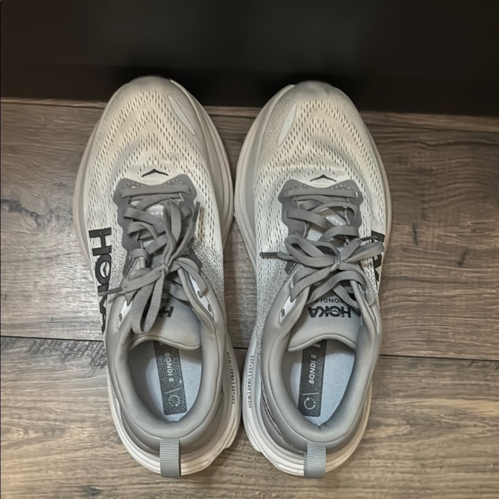 Hoka Gray Bondi 8